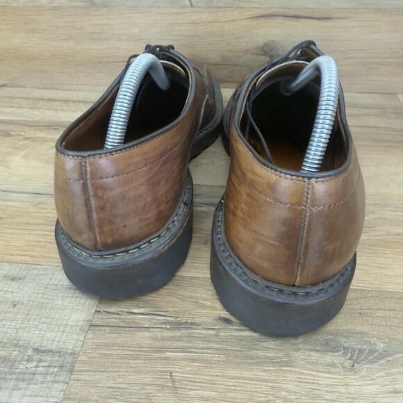 Allen Edmonds Brown Baseball Glove Oil Tanned Leather Mapleton 9D Made in USA - Picture 2 of 8